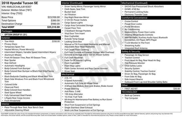 2018 Hyundai Tucson SE 2018 Hyundai Tucson SE