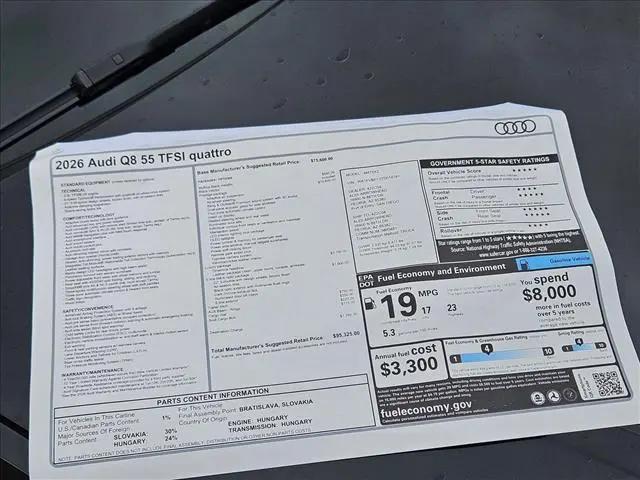 2026 Audi Q8 Prestige Plus 55 TFSI quattro Tiptronic