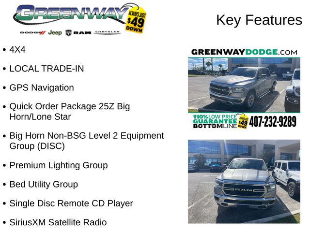 2019 RAM 1500 Big Horn/Lone Star Crew Cab 4x4 57 Box 2019 RAM 1500 Big Horn/Lone Star Crew Cab 4x4 57 Box