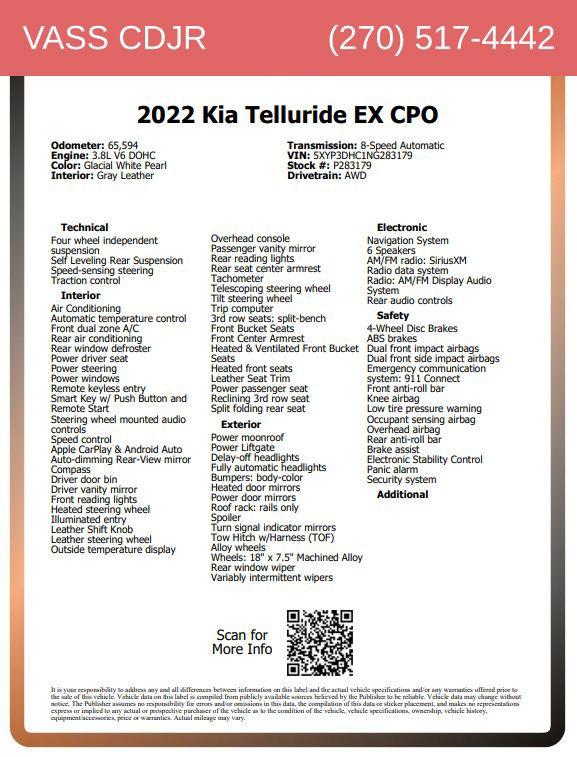 2022 Kia Telluride EX 2022 Kia Telluride EX