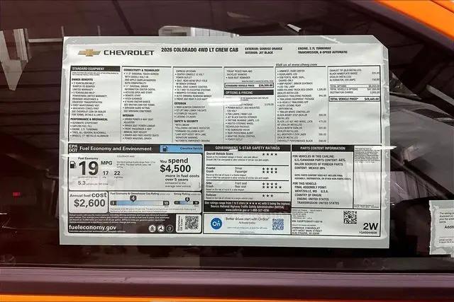 2026 Chevrolet Colorado LT, 4WD