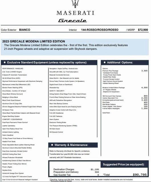 2023 Maserati Grecale Modena 2023 Maserati Grecale Modena