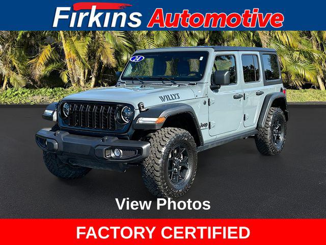 2024 Jeep Wrangler 4-Door Willys 4x4 2024 Jeep Wrangler 4-Door Willys 4x4