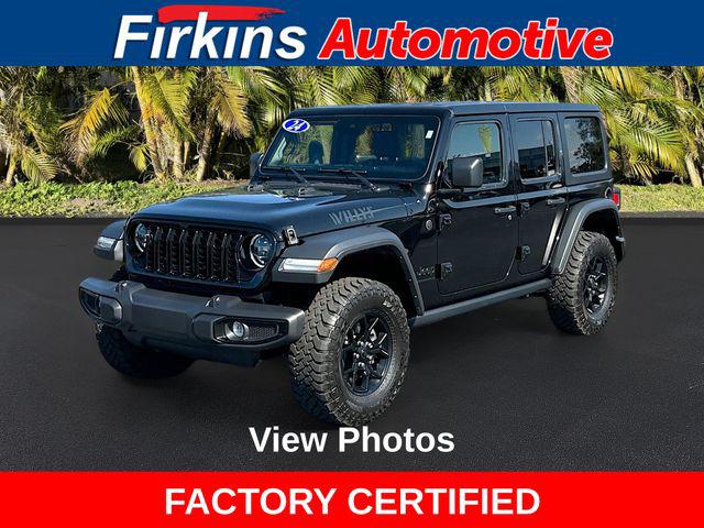 2024 Jeep Wrangler 4-Door Willys 4x4 2024 Jeep Wrangler 4-Door Willys 4x4