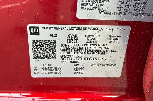 2026 GMC Sierra 1500 Crew Cab, Short Bed, AT4X, 4WD