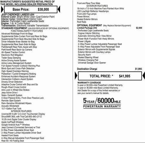 2026 Jeep Cherokee CHEROKEE LIMITED 4X4