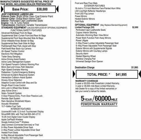 2026 Jeep Cherokee CHEROKEE LIMITED 4X4