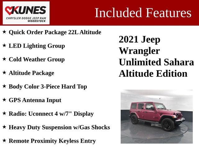 2021 Jeep Wrangler Unlimited Sahara Altitude 4x4 2021 Jeep Wrangler Unlimited Sahara Altitude 4x4