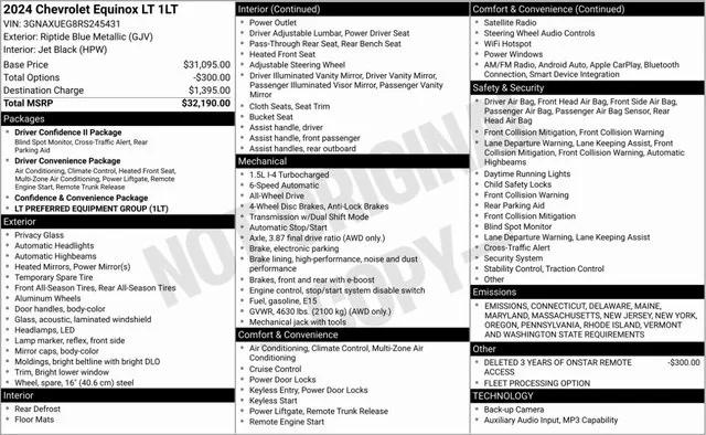 2024 Chevrolet Equinox AWD LT 2024 Chevrolet Equinox AWD LT