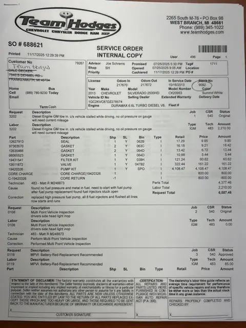 2013 Chevrolet Silverado 2500HD Work Truck 2013 Chevrolet Silverado 2500HD Work Truck