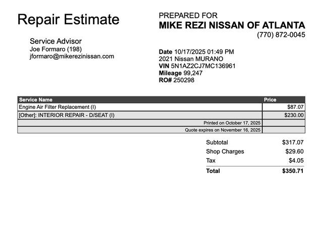 2021 Nissan Murano SL FWD 2021 Nissan Murano SL FWD