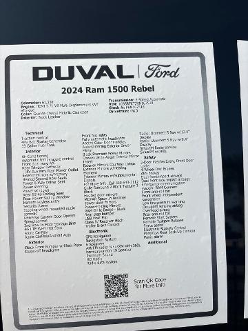 2024 Ram 1500 Rebel Crew Cab 4x4 5'7" Box