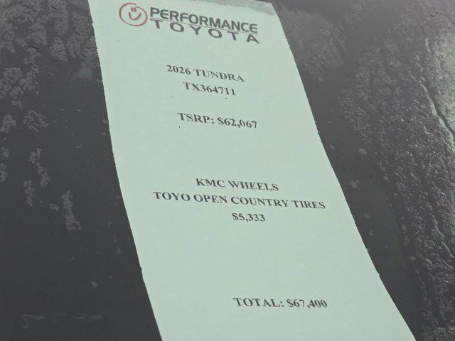 2026 Toyota Tundra SR5 CrewMax 5.5' Bed