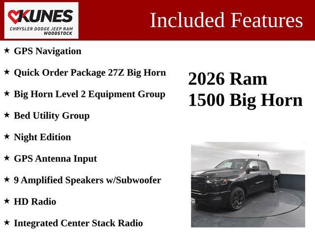 2026 RAM Ram 1500 RAM 1500 BIG HORN CREW CAB 4X4 57 BOX