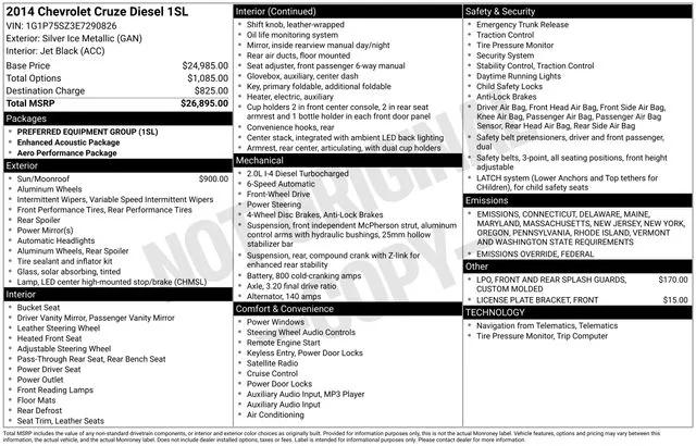 2014 Chevrolet Cruze Diesel 2014 Chevrolet Cruze Diesel