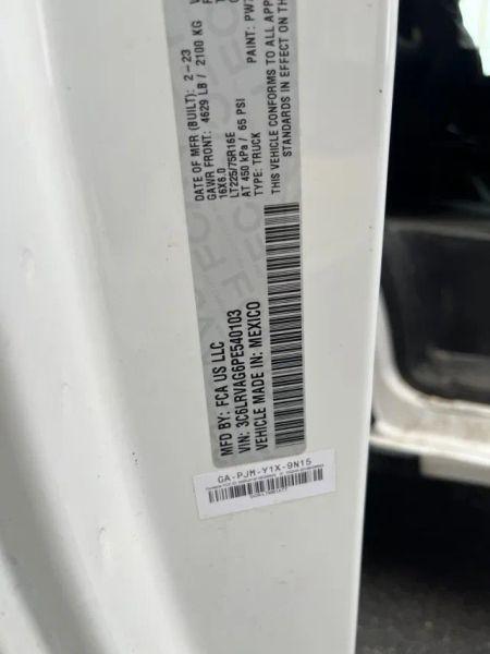 2023 Ram ProMaster Cargo Van Low Roof 136" WB