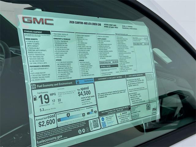 2026 GMC Canyon AT4, 4WD