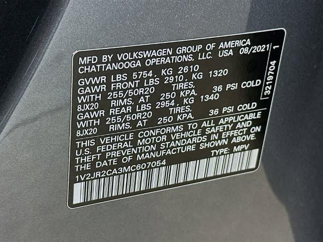 2021 Volkswagen Atlas 3.6 V6 SE w/ Technology