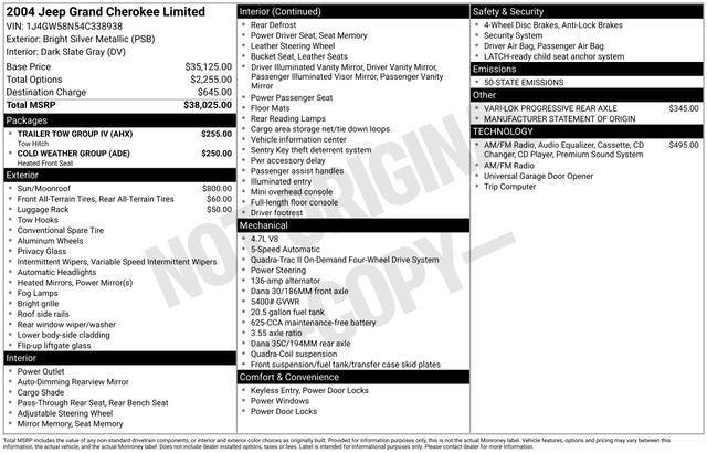 2004 Jeep Grand Cherokee Limited