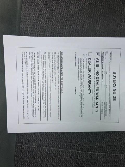 2015 RAM 1500 Big Horn 2015 RAM 1500 Big Horn