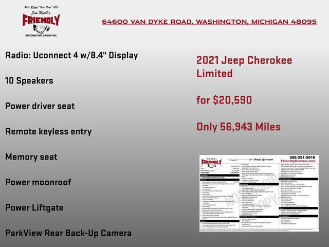 2021 Jeep Cherokee Limited 4X4 2021 Jeep Cherokee Limited 4X4
