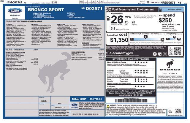 2022 Ford Bronco Sport Outer Banks 2022 Ford Bronco Sport Outer Banks