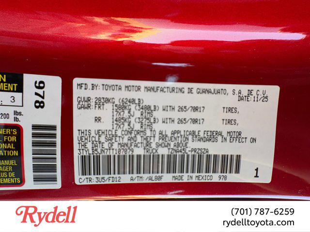 2026 Toyota Tacoma Unknown