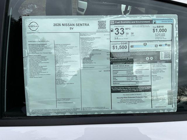 2026 Nissan Sentra SV