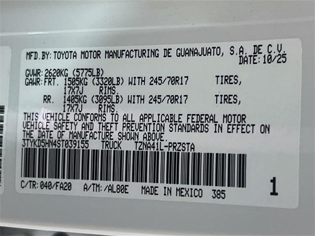 2025 Toyota Tacoma SR