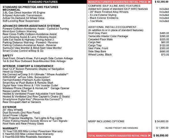 2025 Kia Telluride SX Prestige X-Line 2025 Kia Telluride SX Prestige X-Line