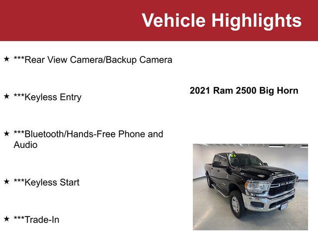 2021 RAM 2500 Big Horn Crew Cab 4x4 64 Box 2021 RAM 2500 Big Horn Crew Cab 4x4 64 Box