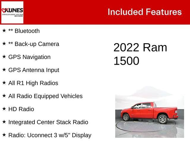 2022 RAM 1500 Big Horn Crew Cab 4x4 57 Box 2022 RAM 1500 Big Horn Crew Cab 4x4 57 Box