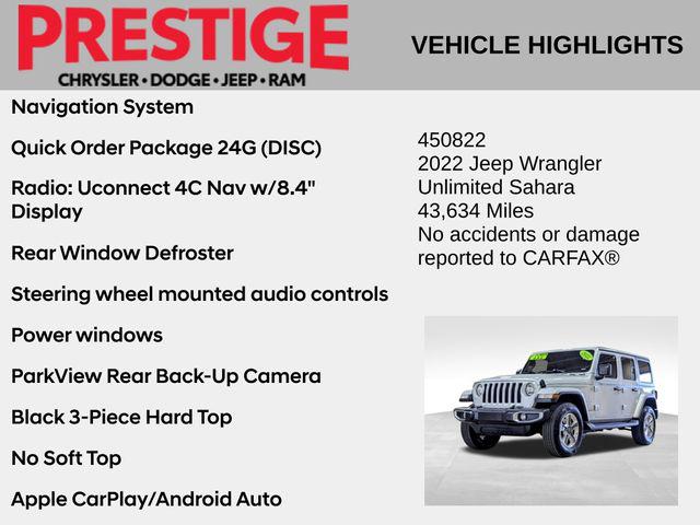 2022 Jeep Wrangler Unlimited Sahara 4x4
