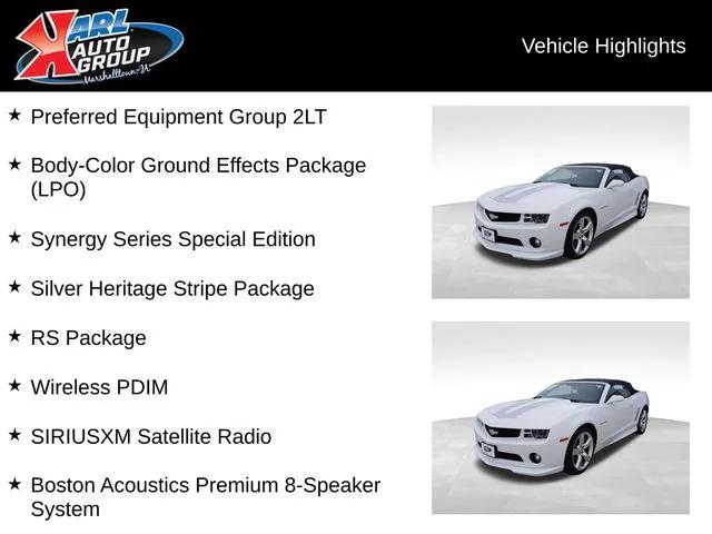 2012 Chevrolet Camaro 2LT 2012 Chevrolet Camaro 2LT