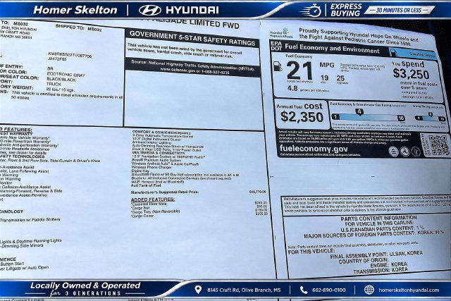 New 2026 Hyundai Palisade Limited For Sale in Olive Branch, MS