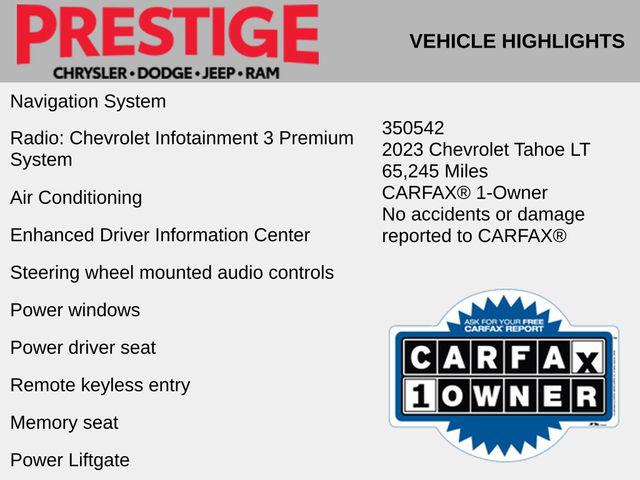 2023 Chevrolet Tahoe 4WD LT 2023 Chevrolet Tahoe 4WD LT