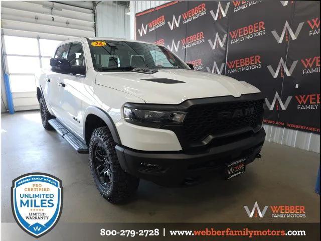 2026 RAM Ram 1500 RAM 1500 REBEL CREW CAB 4X4 57 BOX