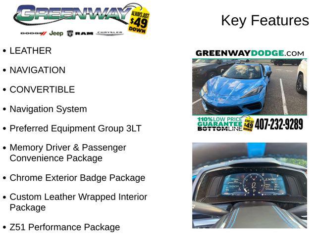 2023 Chevrolet Corvette Stingray RWD Convertible 3LT