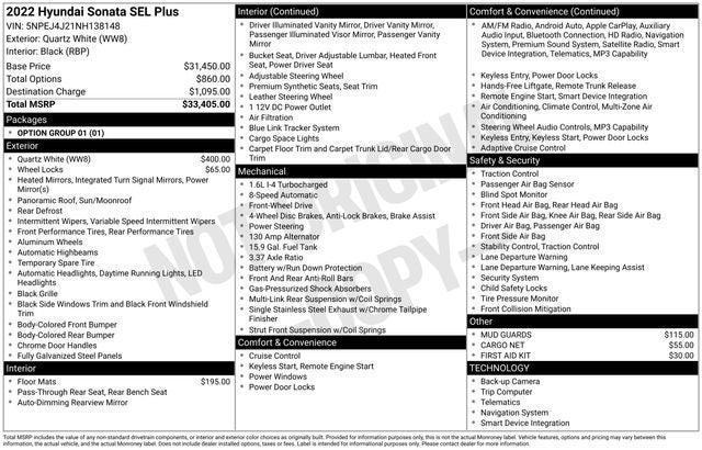 2022 Hyundai Sonata SEL Plus