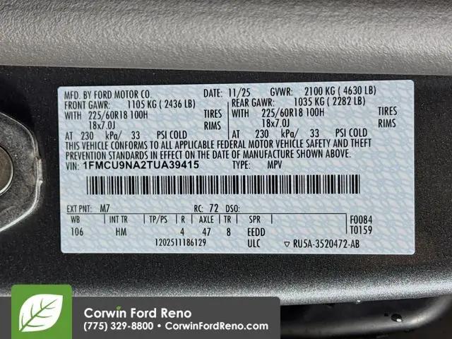 2026 Ford Escape ST-Line Select