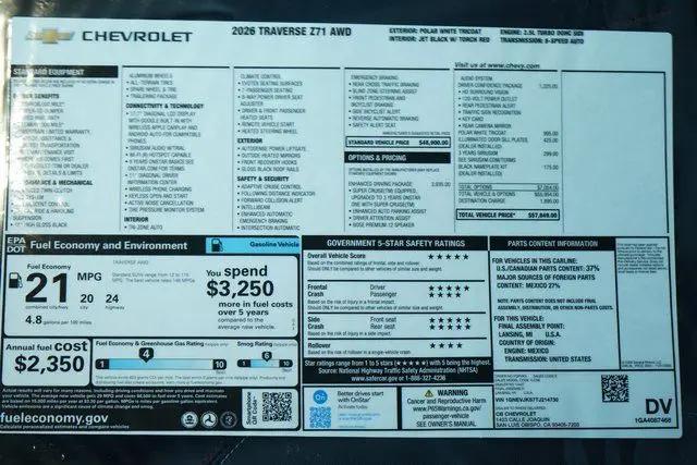 2026 Chevrolet Traverse AWD Z71