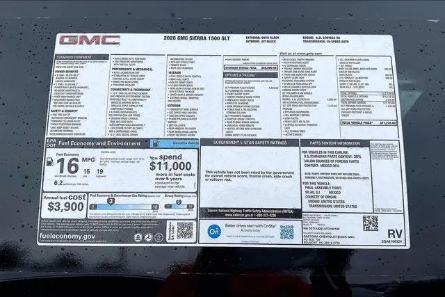 2026 GMC Sierra 1500 Crew Cab, Short Bed, SLT, 4WD