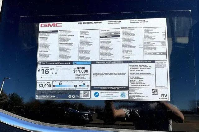 2026 GMC Sierra 1500 Crew Cab, Short Bed, SLT, 4WD