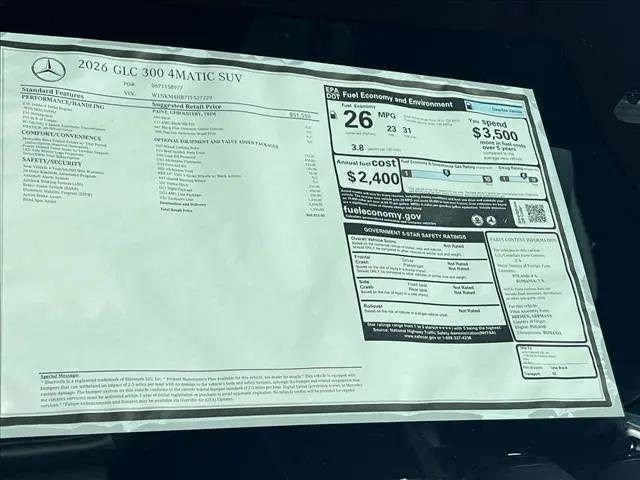 2026 Mercedes-Benz GLC GLC 300