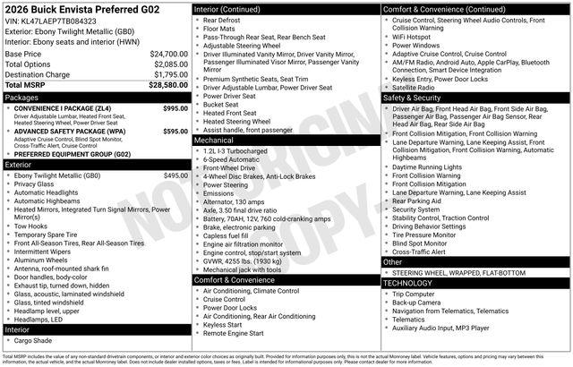 2026 Buick NV Preferred FWD