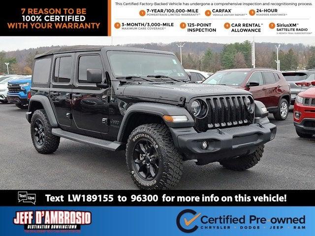 2020 Jeep Wrangler Unlimited Willys 4X4 2020 Jeep Wrangler Unlimited Willys 4X4