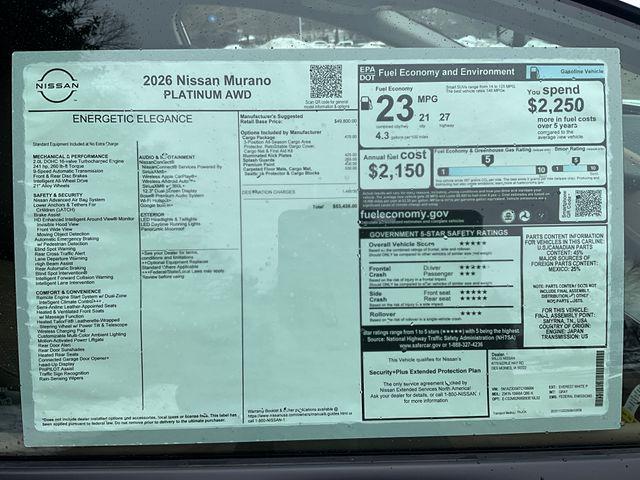 2026 Nissan Murano Platinum