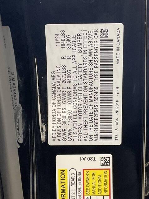 2025 Honda Civic Sport