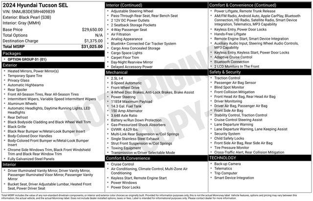 2024 Hyundai Tucson SEL 2024 Hyundai Tucson SEL