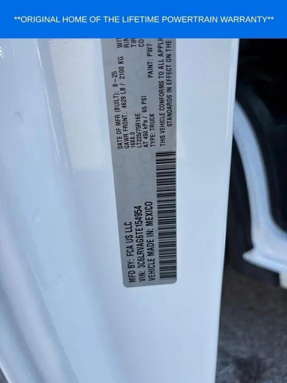 2026 Ram ProMaster Cargo Van Tradesman Low Roof 136 WB w/Pass Seat